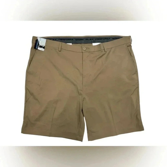 Roundtree &  Yorke NWT Performance Big Man Shorts Khaki Size 46B - Picture 4 of 9